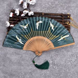 Hand Fan with Bamboo Handle Custom Printed Large Folding <b>Gift</b> Business Folk Customize Customizable Art Fan - Product Image 3