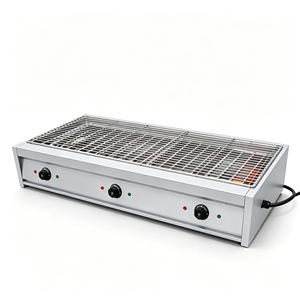 Parrilla eléctrica comercial de sobremesa sin humo para interiores, equipo de barbacoa, asador de mariscos para aros de calamar, cangrejo y camarones - Product Image 1