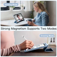 Étui pour tablette iPad 11 pouces, design simple avec emplacement pour stylet, étui de protection complet anti-chute pour tablette
