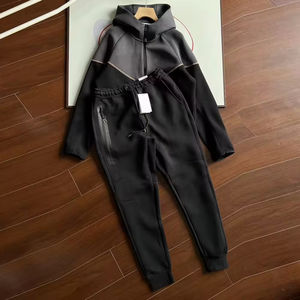 2025 designer di moda più venduti in pile tecnologico firmato congiuntamente da <span class=keywords><strong>uomo</strong></span> <span class=keywords><strong>tuta</strong></span> sportiva 2 Pce giacca da <span class=keywords><strong>uomo</strong></span> e <span class=keywords><strong>tuta</strong></span> pantalone per Jogging - Product Image 2