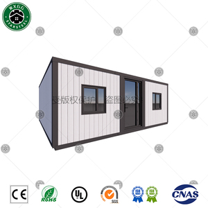 Maison conteneur extensible personnalisée 20ft 40ft, mini-villa de luxe 2-3 chambres, maison préfabriquée en acier pour habitation ou commerce - Product Image 2