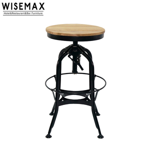 WISEMAX, <span class=keywords><strong>taburete</strong></span> de Bar de acero antiguo, silla de <span class=keywords><strong>mesa</strong></span> de restaurante, taburetes de mostrador de Metal, sillas altas de <span class=keywords><strong>cocina</strong></span>, <span class=keywords><strong>taburete</strong></span> de bar ajustable Industrial - Product Image 3