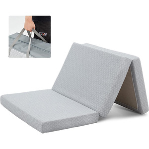 Colchón Plegable de Espuma Viscoelástica, Cama Portátil, Colchón de Suelo, Colchoneta de Camping con Bolsa de Transporte para Habitación de Invitados y Hogar - Product Image 1
