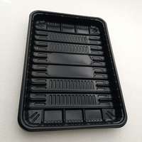 Barquette d'emballage jetable en plastique PP transparent pour biscuits, gâteaux, cookies, chocolat