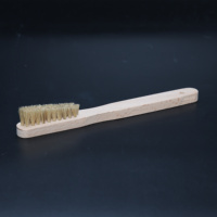 Brosse d'escalade Sunrise & Richu OEM en bois de bambou et poils de sanglier, 18 cm, pour usage intérieur et extérieur
