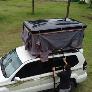 Boîte de tente à coque dure durable pour Jeep Tente de <span class=keywords><strong>toit</strong></span> de voiture de camp à ouverture latérale avec auvent pour le <span class=keywords><strong>camping</strong></span> tout-terrain 4X4 - Product Image 4