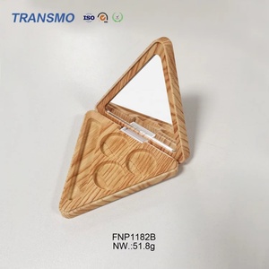 Contenedor de Rubor en Forma de Triángulo, Contenedores de Rubor de Bolsillo, Paleta de Sombras de Ojos Vacía, Paleta de Contorno - Product Image 1