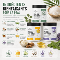 Exfoliante Mineral Natural, 6 Estilos Diferentes, Limpia Profundamente, Suaviza la Textura, Mejora la Piel, Exfoliante de Sal del Mar Muerto de Marca Privada, Juego de 6