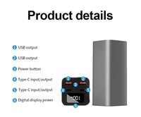 Chargeur portable super rapide 50000mah Powerbank 20 000 mah KC Batterie externe pour ordinateur portable pd 65w 100w Power Banks 20000mah