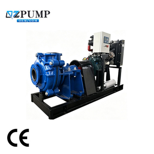 مضخة طين للتعدين شديدة التحمل من الفولاذ المقاوم للصدأ عالي الكروم برأس مرتفع وضغط منخفض، مقاس 2-20 بوصة، بمحرك ديزل/كهربائي للمعادن - Product Image 1