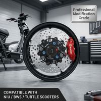 Disque de frein flottant NCY 220 mm pour scooter NIU N1S BWS, rotor de frein haute performance en acier inoxydable 220704 mm, modification
