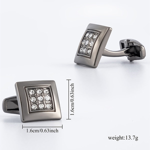 Personalizado hombres traje camisa joyería accesorio fabricante circón incrustaciones corbata Clip y circón gemelos para <span class=keywords><strong>abogado</strong></span> - Product Image 4