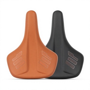 Selle de vélo unisexe Promend en polyuréthane souple, absorbant les chocs, respirante et anti-transpiration pour VTT/vélo de route, 552 toutes saisons - Product Image 1