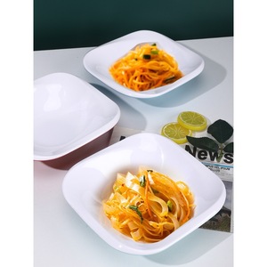 Tazones para fideos fríos, platos para platos fríos, tazones cuadrados de imitación de porcelana, tazones para fideos de arroz, tazones para fideos, platos para aperitivos, Shaanxi - Product Image 2