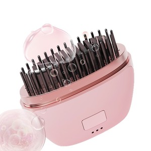 Mini Hair Straightener Comb Wireless Portable Negative Ion 3 Temp Control Long Battery Life For Dry Hair - Product Image 5