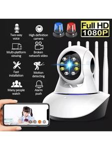 Беспроводная Wi-Fi камера Minlang с пятью антеннами, 360 градусов, HD, ночное видение, COMS, для домашнего использования и наблюдения за детьми - Product Image 4