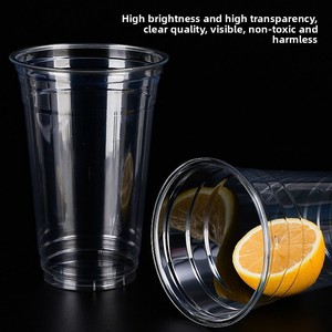 Vaso Desechable Transparente de PET de 98 mm de Diámetro, Estilo Grueso y Redondo para Bebidas Frías - Té de Limón, Leche de Coco, Café - Product Image 3