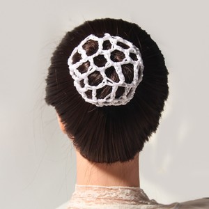 Nouveau filet à cheveux en tissu tissé <span class=keywords><strong>doux</strong></span>, accessoire de coiffure professionnel pour hôtesses de l'air, infirmières, danseuses, <span class=keywords><strong>snood</strong></span> en forme de chignon pour femmes - Product Image 2