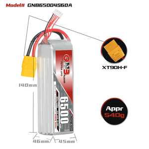 GNB GAONENG 6500MAH 4S 14.8V 60C 120C XT90 RC LiPo <b>Battery</b> High Discharge C Rating Performance Helicopter - Product Image 3