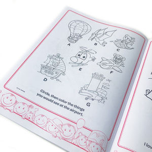 Livre de coloriage personnalisé pour tout-petits de formation en usine enfants dessinant des livres de coloriage d'images éducatifs précoces pour enfants ensemble d'impression - Product Image 5
