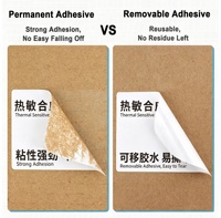 Étiquette autocollante synthétique thermique directe amovible personnalisée 50x25 60x40 80x50 100x50 en PP pour codes-barres