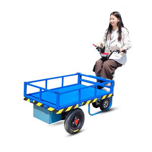 חומרי חקלאות הובלה מריצה חשמלית סיטונאי גלגל עגלת הובלת סחורות חשמליות כבדות לאתר בנייה - Product Image 4