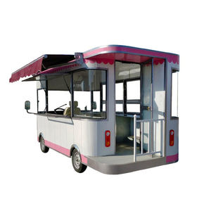 รถขายอาหารไฟฟ้าสำหรับถนนเคลื่อนที่รถตู้ไอศกรีมบิสกิต - Product Image 1