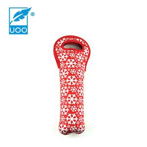 UOO alta calidad neopreno Navidad dibujos animados patrón botella de vino enfriador manga hecha en China - Product Image 2