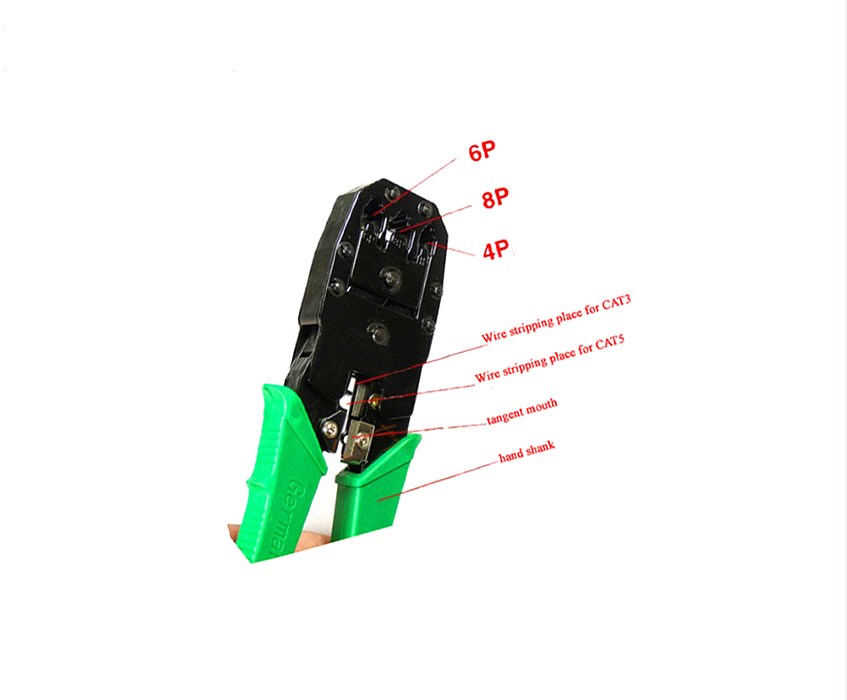 4P 6P 8P 3 in 1 Networking Tool RJ11 RJ12 RJ45 Ethernet Crimping Tool Wire Cutter