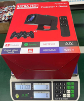 Proyectores de Videojuegos con Soporte para Máximo 4K, Android 11, Chip Profesional, 2G, 150 Lúmenes, 8GB de ROM, Altavoces Estéreo HIFI Integrados, Portátil