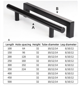 Poignées <span class=keywords><strong>de</strong></span> tiroir réglables en acier inoxydable <span class=keywords><strong>de</strong></span> qualité supérieure pour armoire, commode et placards <span class=keywords><strong>de</strong></span> cuisine - Poignées et boutons carrés modernes - Product Image 6