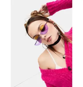 Độc đáo kính mặt trời unisex kim loại Gradient biểu tượng tùy chỉnh Shades tinh tế 2020 New arrivals Kính mát nhỏ