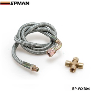 EPMAN Universal trenzado de acero inoxidable 36 "T25/T28 <span class=keywords><strong>Turbo</strong></span> Entrada de aceite línea de alimentación para <span class=keywords><strong>Honda</strong></span> <span class=keywords><strong>CIVIC</strong></span> D15/<span class=keywords><strong>D16</strong></span> EG/EK - Product Image 6