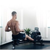 Máquina de Remo de Agua de Acero Duradero con Monitor Digital, Venta Directa de Fábrica, Equipo de Gimnasio Multifuncional para Uso Doméstico