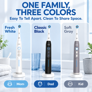 Compatible avec la brosse à dents électrique rechargeable IO Smart Sonic, étanche IPX7, brosse à dents multifonctionnelle pour le nettoyage buccal - Product Image 2