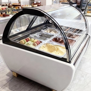 Vitrine Réfrigérée Commerciale pour Crème Glacée Dure, Gelato et Pozzetti – Congélateur de Présentation pour Glaces - Product Image 1
