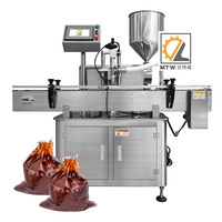 Machine de remplissage automatique MTW pour sauces et pâtes épaisses avec chauffage et agitation