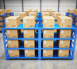 강철 창고 선반 적층 선반 금속 차고 선반 다층 저장 디자인 경량에서 중량까지의 물품 정리용 - Product Image 1