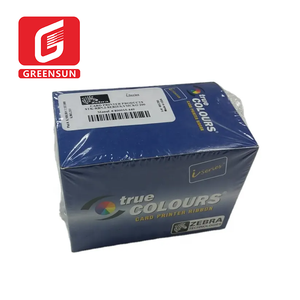 Ruban couleur YMCKO <span class=keywords><strong>Zebra</strong></span> 800015-440, 200 impressions pour imprimante de cartes PVC professionnelle <span class=keywords><strong>Zebra</strong></span> P300C P300F <span class=keywords><strong>P310i</strong></span> - Product Image 1