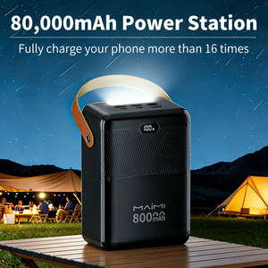 ไมมิ ซุปเปอร์ แบตสำรองความจุสูง 80000mAh 22.5W PD ชาร์จเร็<span class=keywords><strong>ว</strong></span> พร้อมไฟ LED และหน้าจอแสดงผลดิจิตอล - Product Image 2