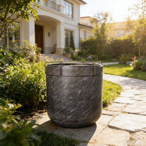 Jardinière Circulaire Contemporaine Personnalisée en Acier Inoxydable Galvanisé Écologique pour Jardin Domestique et <span class=keywords><strong>Divers</strong></span> Usages - Product Image 1