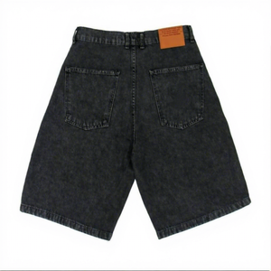 Pantalones Cortos de Mezclilla de Alta Calidad para Hombre, con Logotipo Bordado en la Parte Delantera, Estilo Urbano, Cintura Media, Cierre de Botones, Tejido de Algodón - Product Image 5