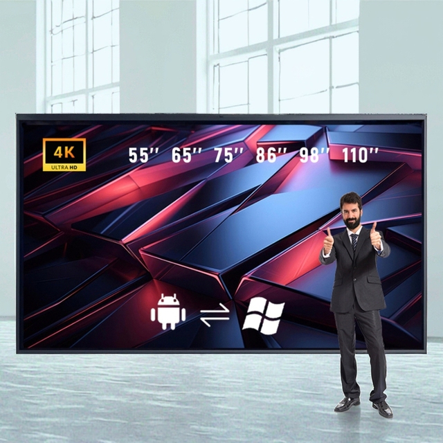 4K 55 65 75 86 98 110 Inch Touch Electronic Smart Board Interactive Flat Panel Interactive Whiteboard for Sales Pipeline Reviews