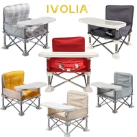 Chaise haute portable pour bébé en tissu Oxford doux de qualité supérieure, mobilier pliable pour enfants de 6 à 36 mois, intérieur/extérieur