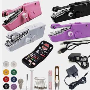 Mini machine à coudre électrique portable avec canette pour voyage à domicile travail manuel couture accessoires de couture inclus - Product Image 6