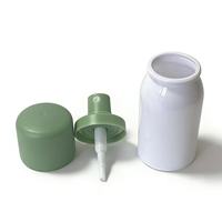 Vente en gros usine – Flacon pulvérisateur cylindrique 50 ml avec bouchon vert, en PET, vide, pour emballage cosmétique, sérum, tonique, soins de la peau, sérigraphie