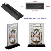 Support de carte d'affichage de bureau de porte-carte de Baseball de sport gradué acrylique de haute qualité pour carte PAS BGS CGC