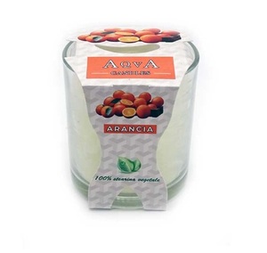 Bougie parfumée naturelle à base de soja, 100% cire végétale, dans un bocal en verre, écologique, pour parfumer l'intérieur. Boîtes de 15 pièces Fabriquées en Italie - Product Image 4