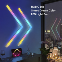 OHANEE RGBIC DIY, Barra de Luz LED Inteligente de Color de Ensueño, Panel de Luz LED Inteligente para el Hogar, WiFi, Infrarrojos, Luces Mágicas de Empalme para Sala de Juegos, Dormitorio