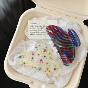 กิ๊บติดผมลายเรโทรคลาสสิก กิ๊บหนีบผมสวยหรูและประณีต กิ๊บหนีบผมอะซิเตท - Product Image 3